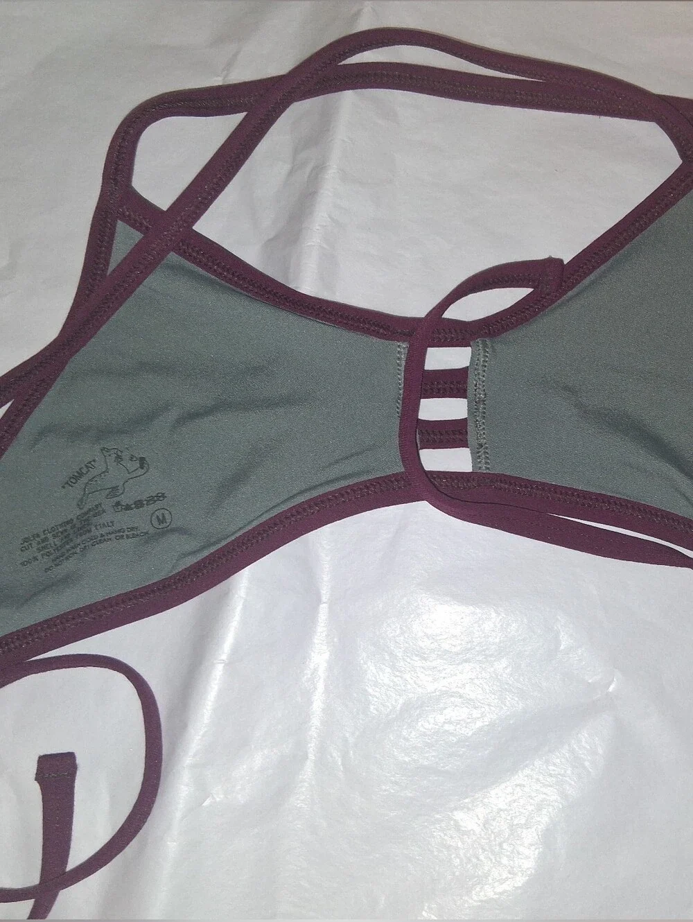 Jolyn Tomcat Hot Purple Strappy Bralette Top Size  Medium